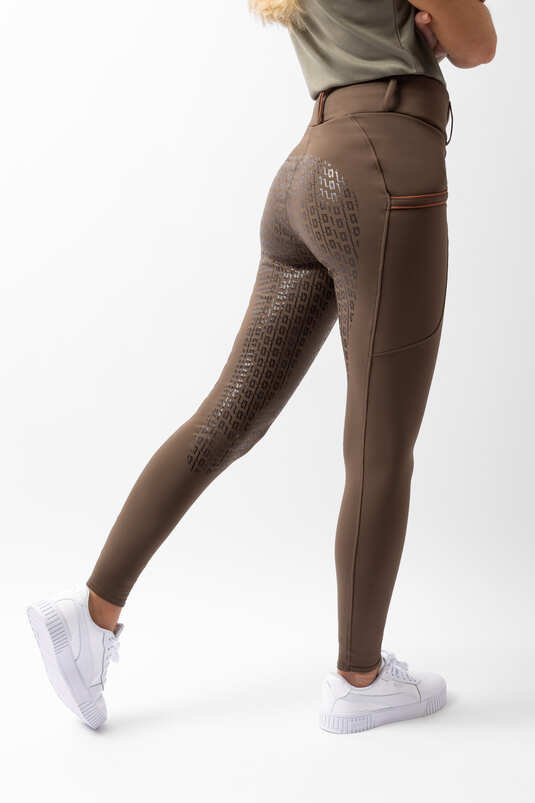 Horze Noelle FG Ladies Breeches Expresso Brown - Aitken's Saddlery