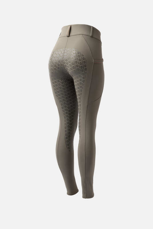 Horze Noelle FG Ladies Breeches Olive Green - Aitken's Saddlery