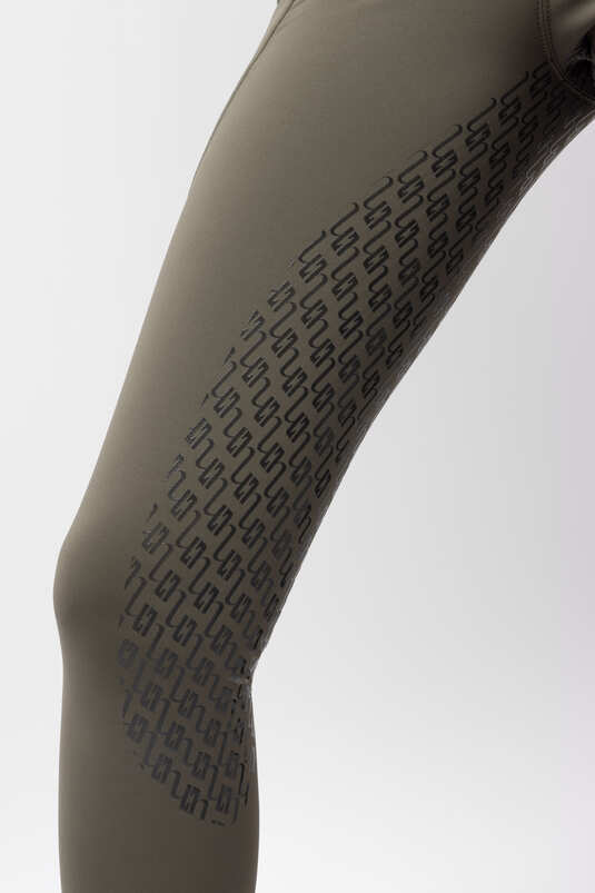Horze Noelle FG Ladies Breeches Olive Green - Aitken's Saddlery