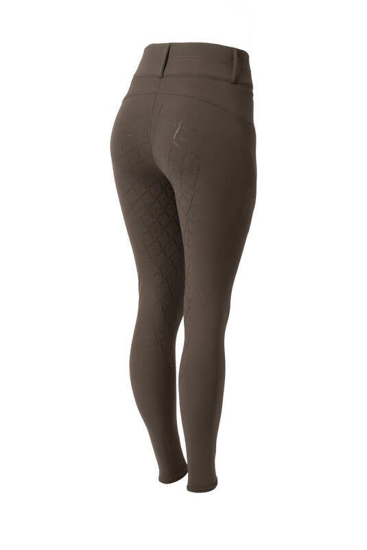 Horze Sophie Ladies High Waist FG Breeches Tarmac Brown - Aitken's Saddlery