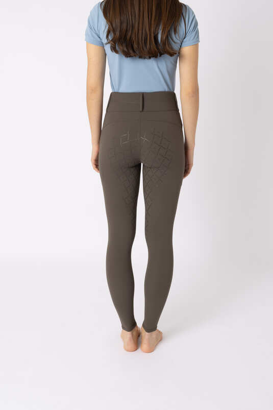 Horze Sophie Ladies High Waist FG Breeches Tarmac Brown - Aitken's Saddlery