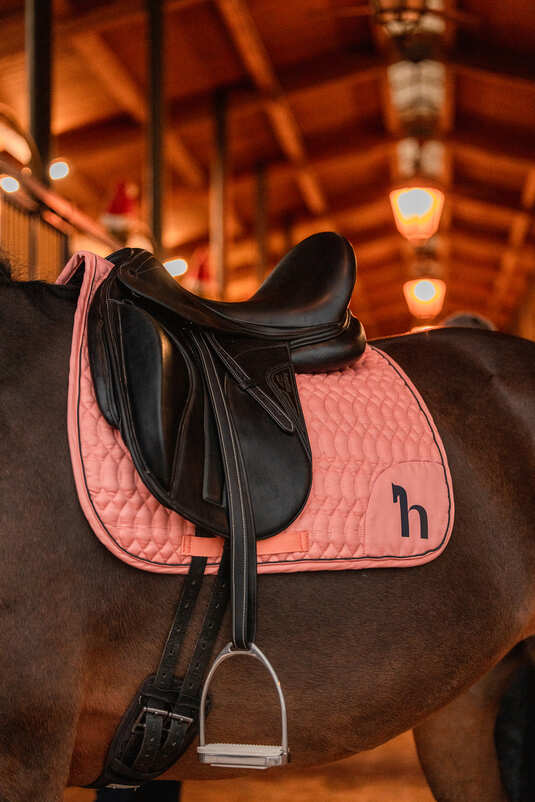 Horze Trixi Pony All Purpose Pad Shrimp Pink - Aitken's Saddlery