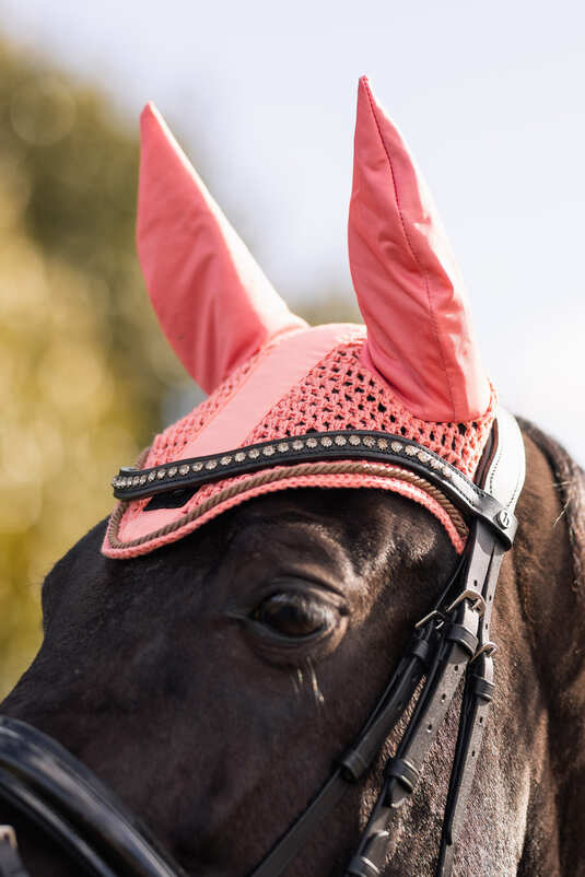 Horze Urban Vitality Ear Net Crabapple Full - Aitken's Saddlery