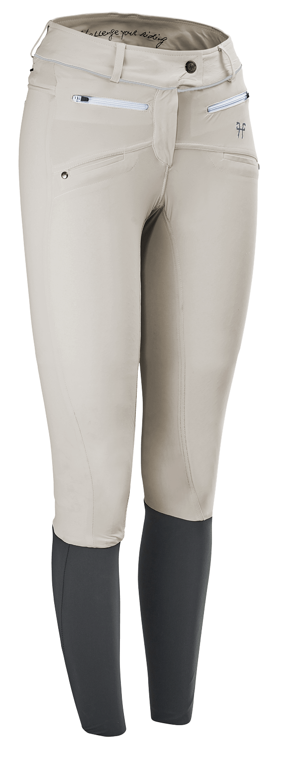 HP X Balance Ladies Breeches Lunar Grey - Aitken's Saddlery