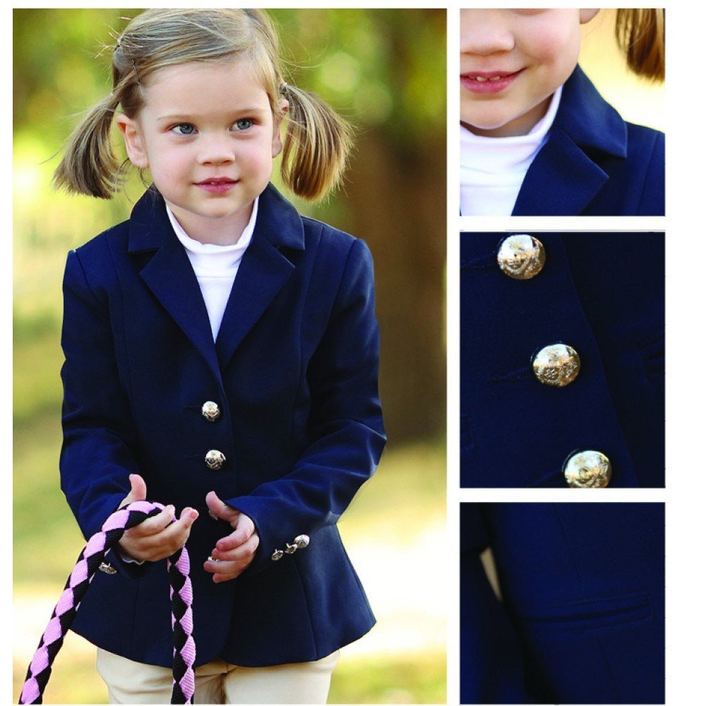 Huntington Willow Kids Jacket Navy - Aitken's Saddlery