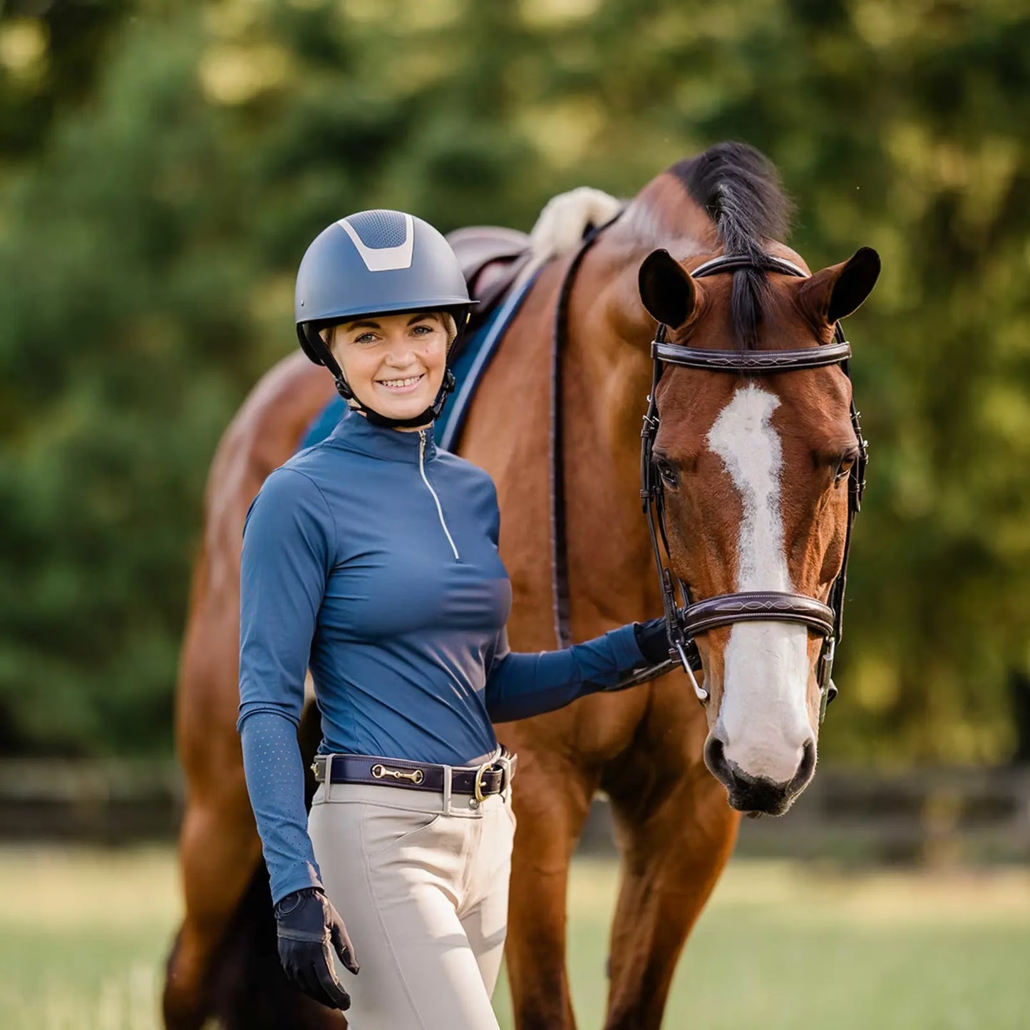 Equinavia Crown MIPS Helmet Navy & Gold