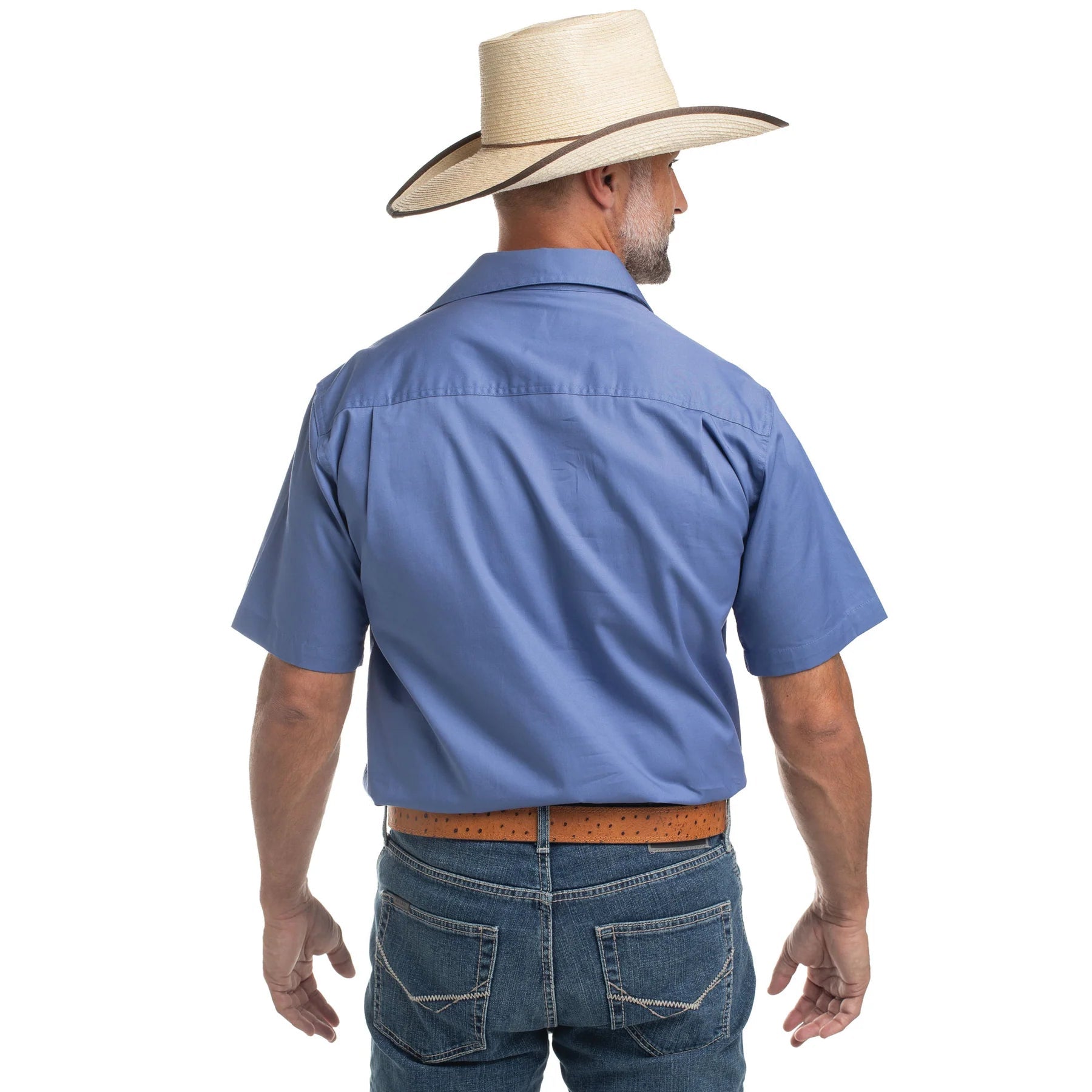 JCA Adam Mens Workshirt Blue - Aitken's Saddlery