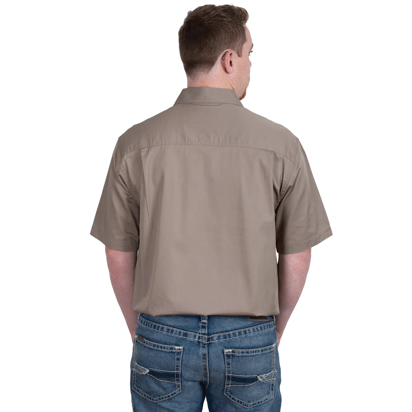 JCA Adam Mens Workshirt Brown - Aitken's Saddlery