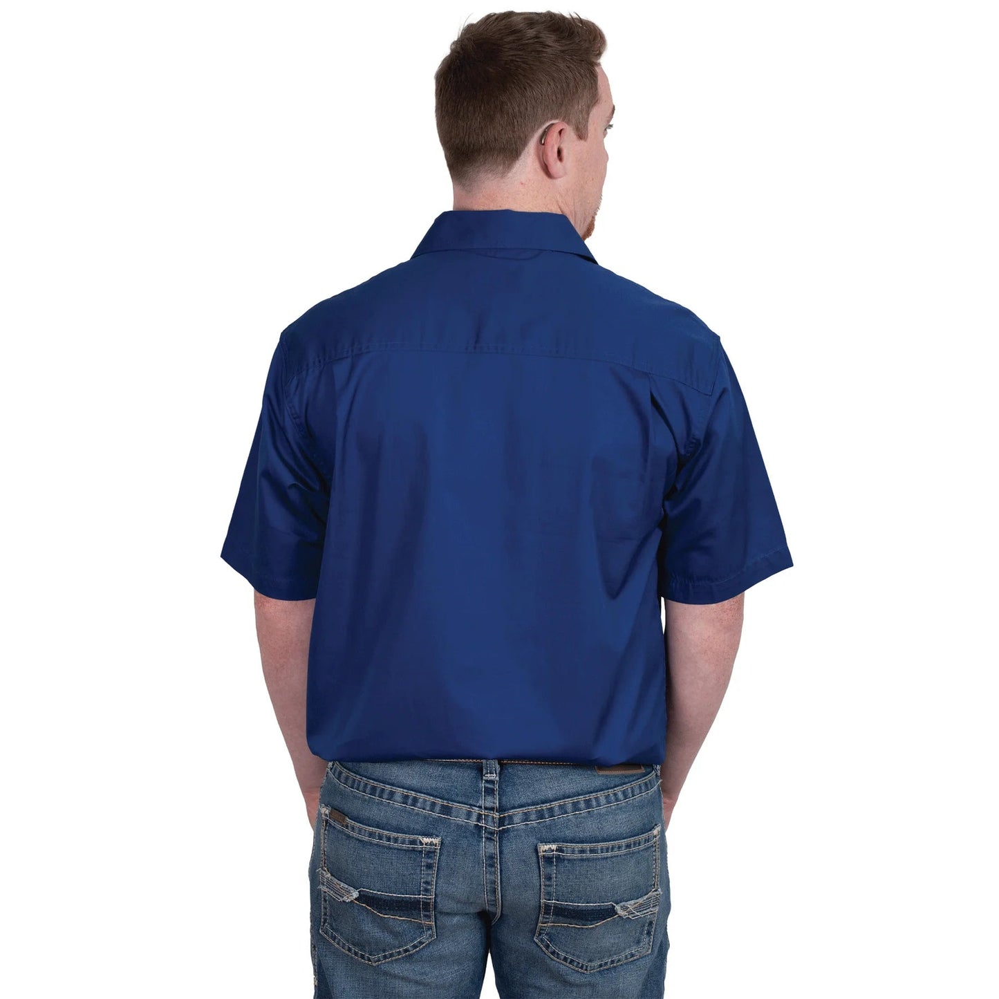 JCA Adam Mens Workshirt Cobalt - Aitken's Saddlery
