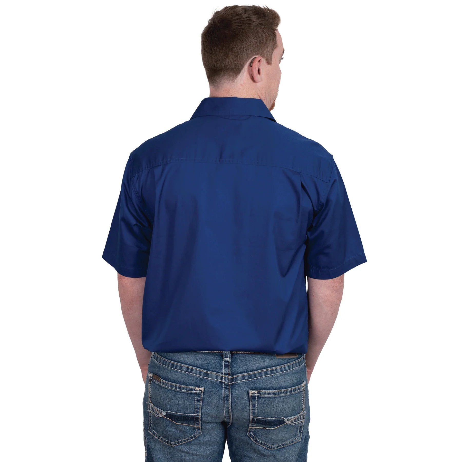 JCA Adam Mens Workshirt Cobalt - Aitken's Saddlery