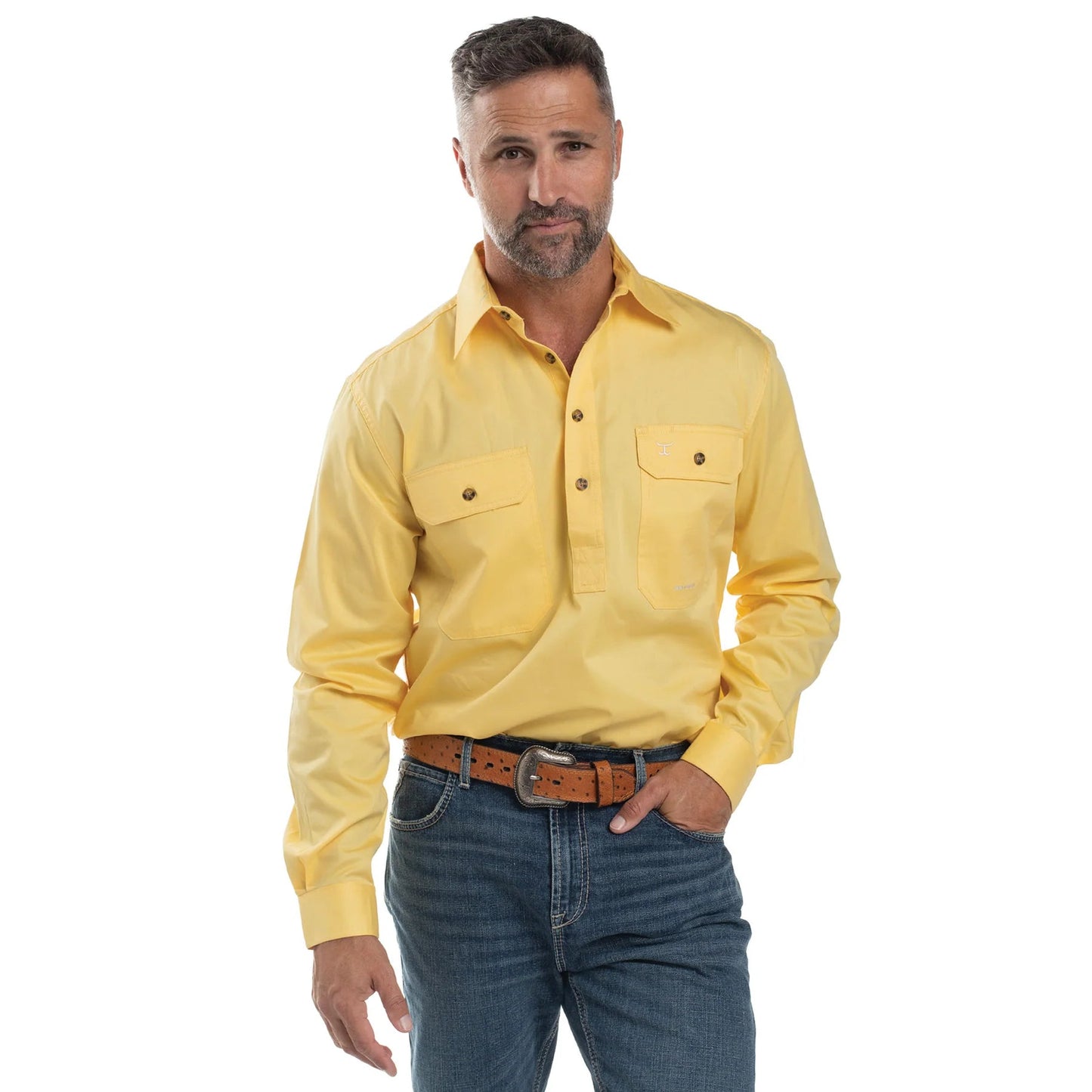 JCA Cameron Mens Workshirt Butter - Aitken's Saddlery