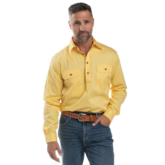JCA Cameron Mens Workshirt Butter - Aitken's Saddlery