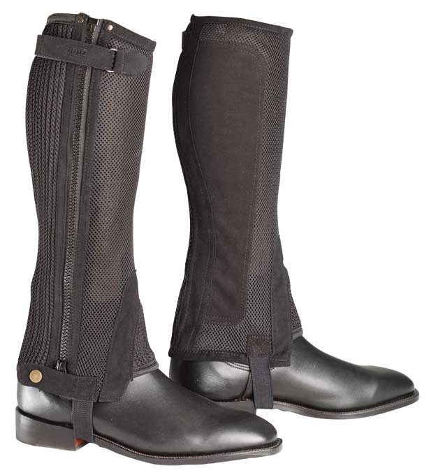 Jodz Airmesh Chapettes Black - Aitken's Saddlery