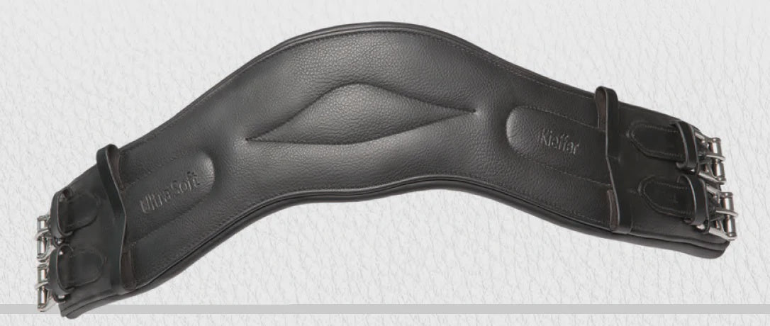 Kieffer Ultrasoft Anatomic Leather Girth Black - Aitken's Saddlery