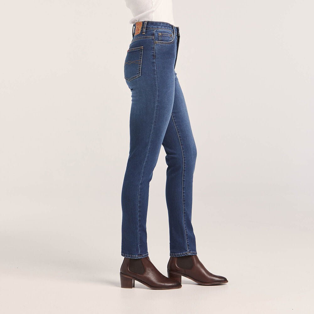Lee Riders Classic High Slim Ladies Jeans True Indigo - Aitken's Saddlery
