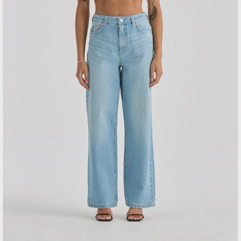 Lee Riders High Wide Leg Ladies Jeans Soft Blue - Aitken's Saddlery