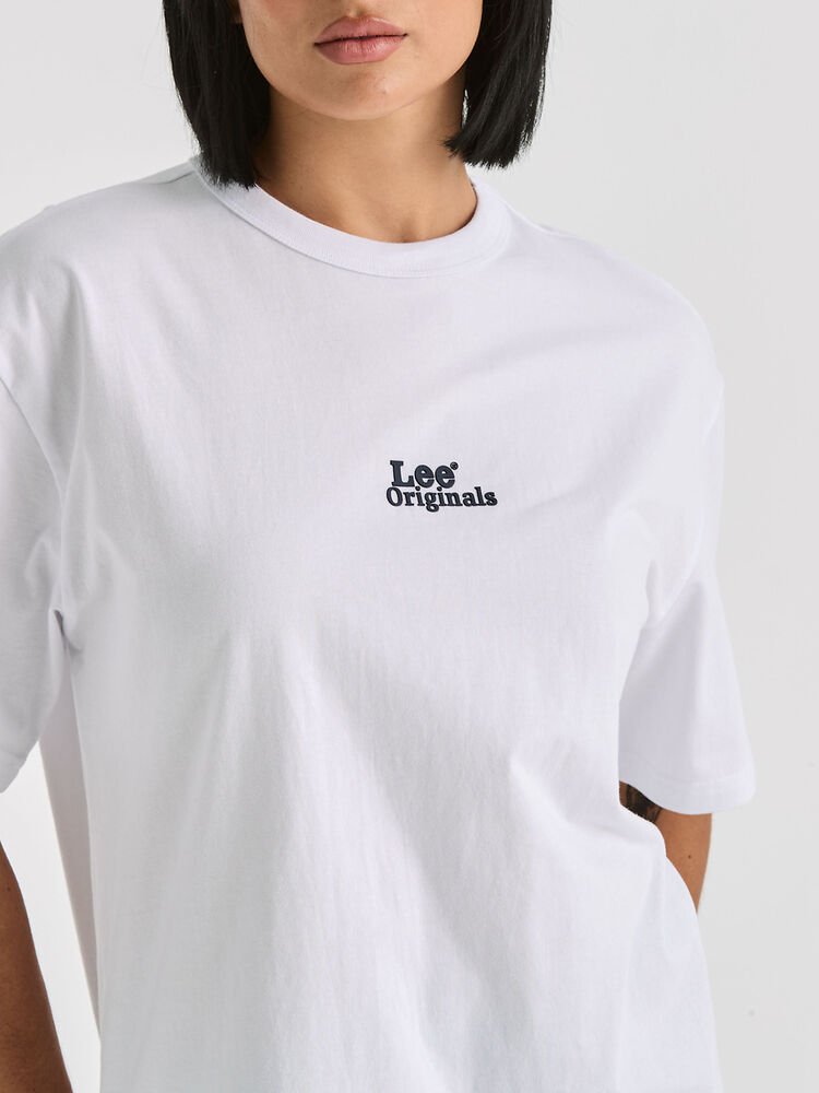 Lee Riders Relaxed Original Womens Tee White - Aitken's Saddlery