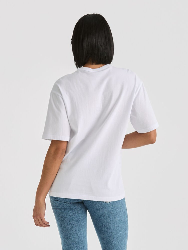Lee Riders Relaxed Original Womens Tee White - Aitken's Saddlery