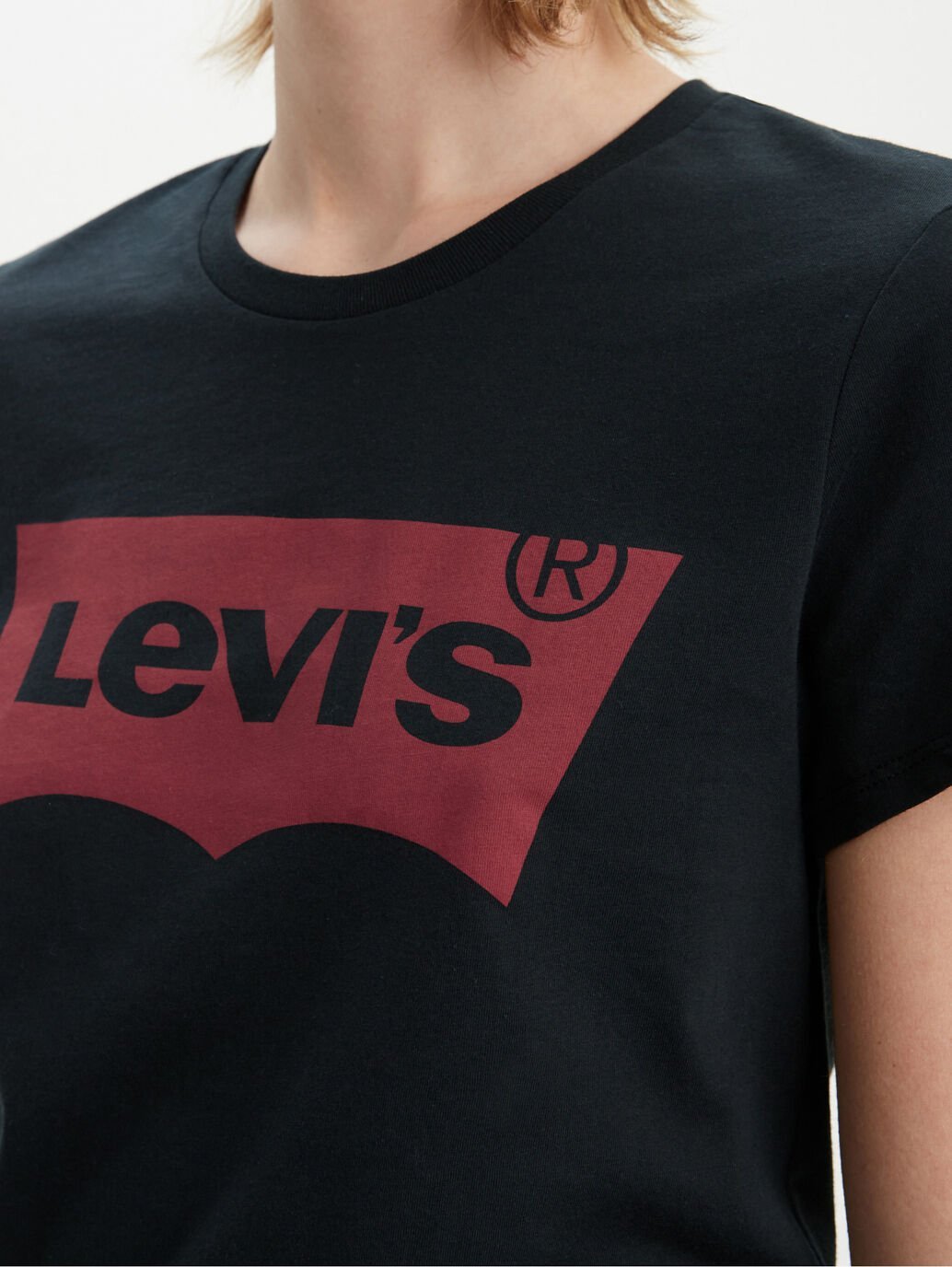 LEVI'S Women's Perfect T-Shirt Large Batwing Black - Aitken's Saddlery