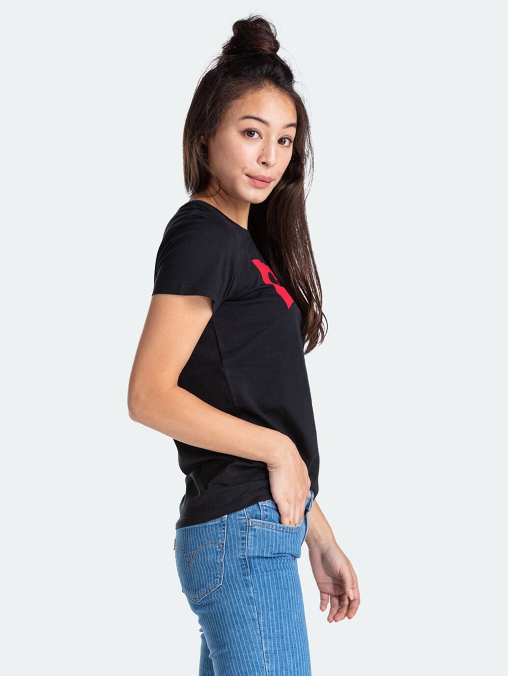 LEVI'S Women's Perfect T-Shirt Large Batwing Black - Aitken's Saddlery