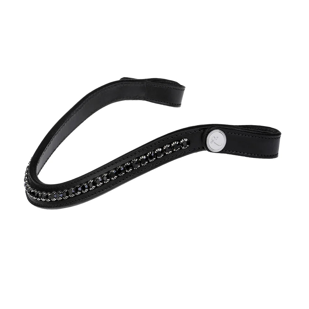 Lumiere Black Swarovski Browband - Aitken's Saddlery