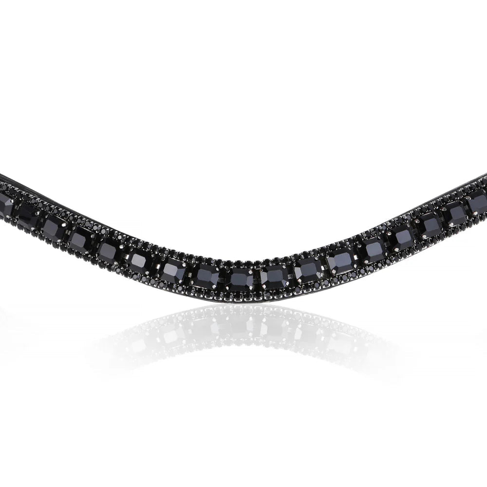 Lumiere Onyx Crystal Browband - Aitken's Saddlery