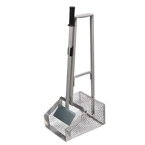 Manure Scoop Mesh with Scraper Long Deluxe - Aitken's Saddlery