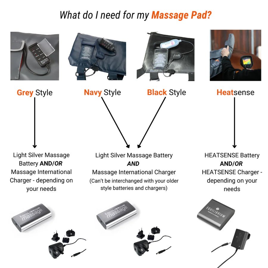 Massage Spare Charger & International Plug set - Aitken's Saddlery