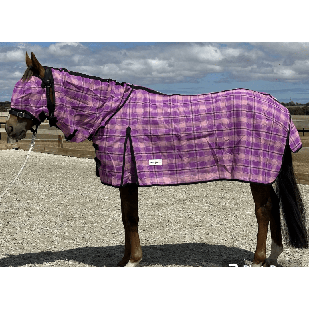 Mesh Shadecloth Combo with Bonus Fly Mask Pink - Aitken's Saddlery
