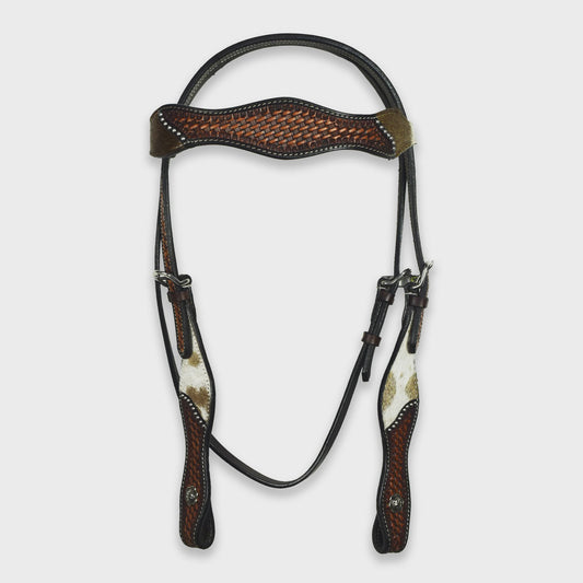 Ezy Ride Bridle Wave Brow Cowhide & Basket Weave