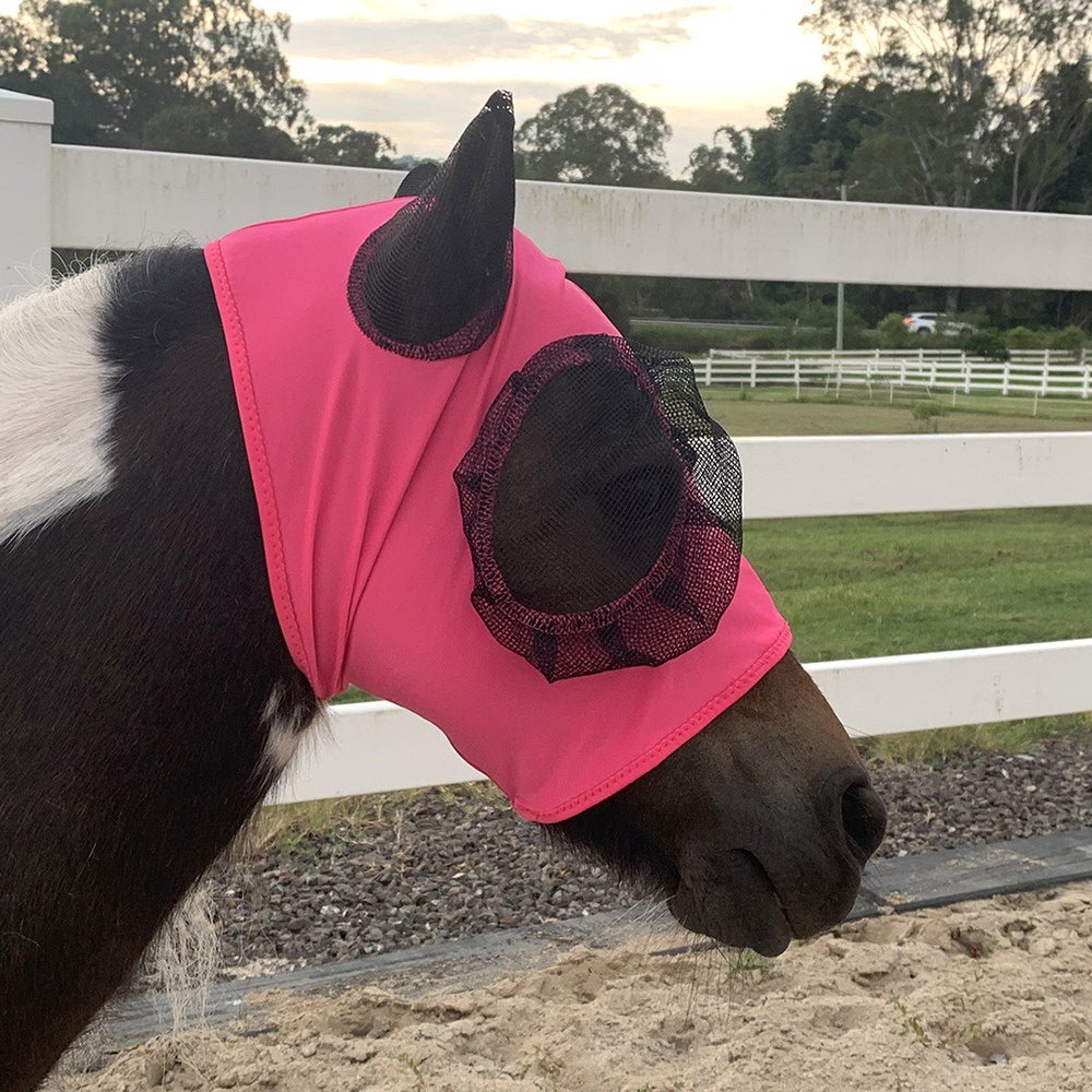 Piccolo Lycra Pull On Fly Mask Miniature - Aitken's Saddlery