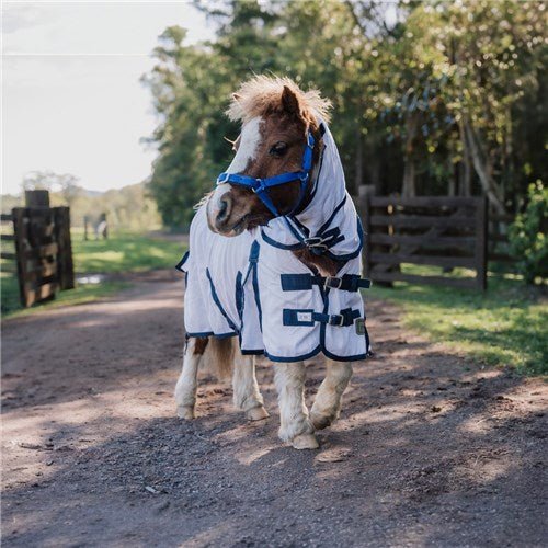 Piccolo Mini Mesh Summer Combo White - Aitken's Saddlery