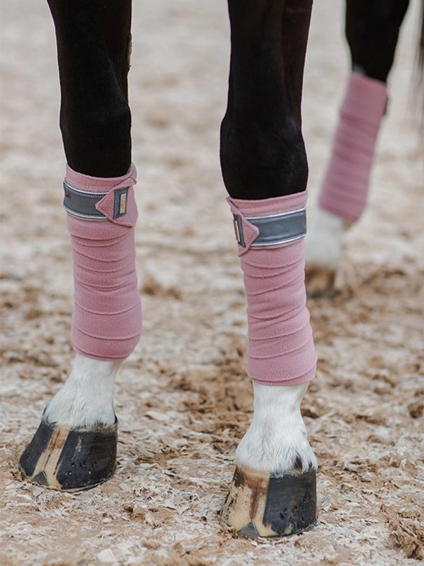 Equestrian Stockholm Polo Bandages Pink Crystal