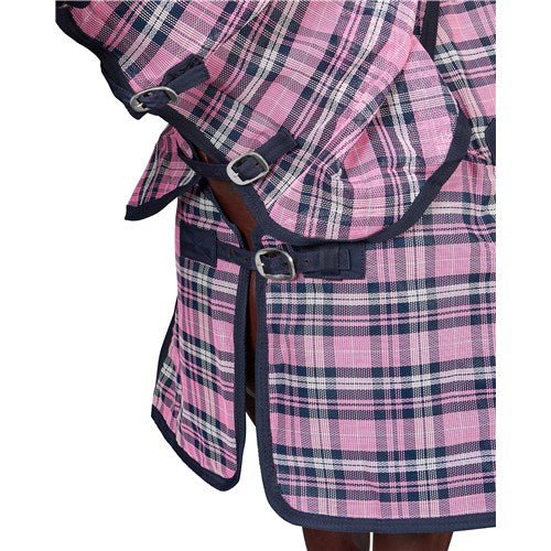 PVC Shade Mesh Horse Rug Combo Pink & Navy - Aitken's Saddlery