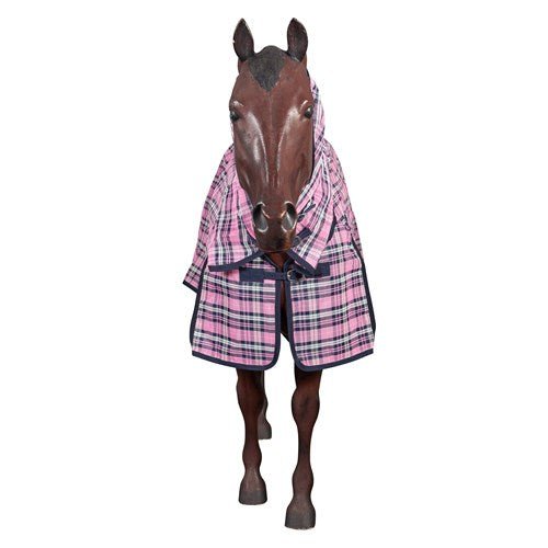 PVC Shade Mesh Horse Rug Combo Pink & Navy - Aitken's Saddlery