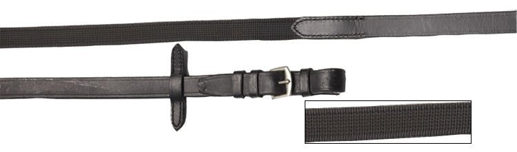 Reins Suregrip Black - Aitken's Saddlery