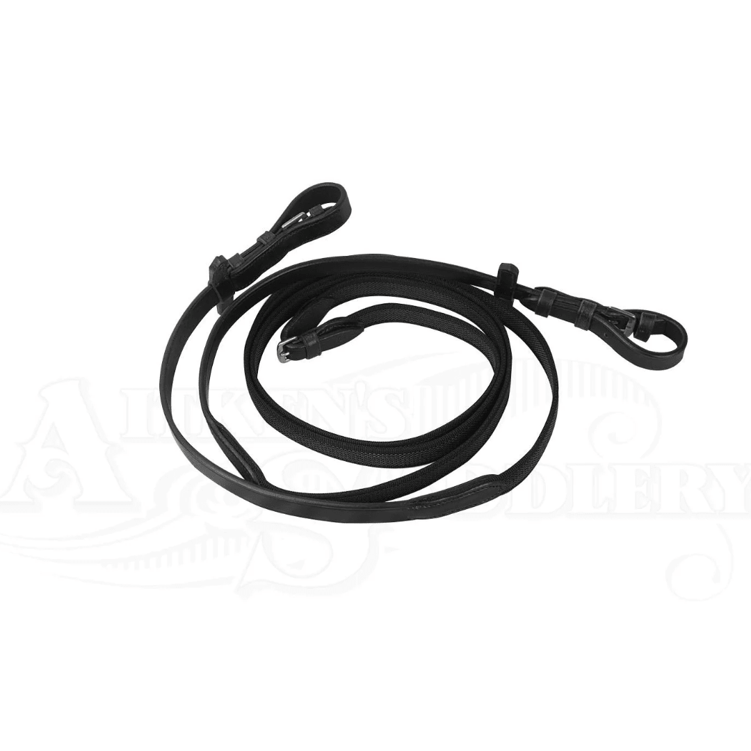 Reins Suregrip Black - Aitken's Saddlery