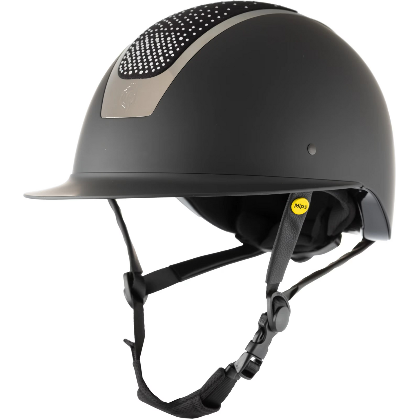 Equinavia Crown Mips Helmet Black with Silver Crystals