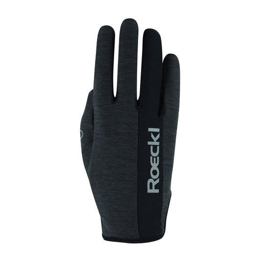 Roeckl Mannheim Anthracite Melange Gloves - Aitken's Saddlery