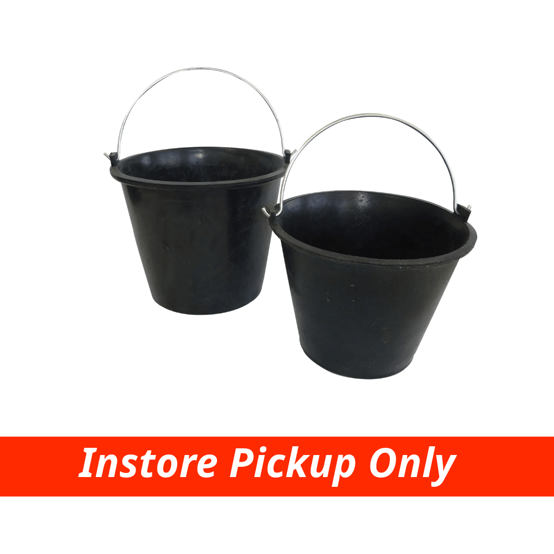 Rubber Bucket Black - Aitken's Saddlery