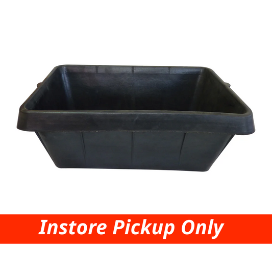 Rubber Feed Trough Black