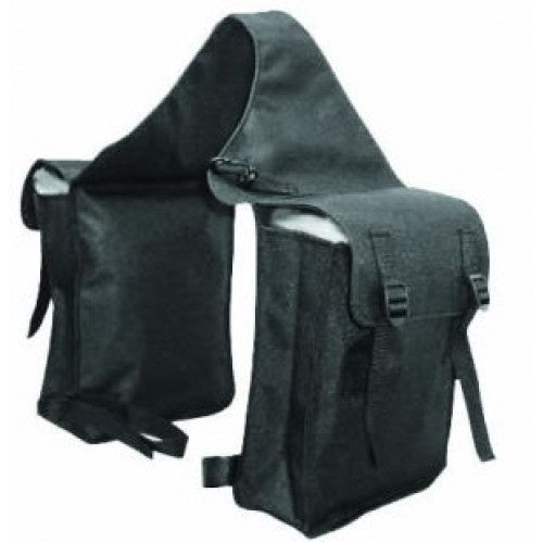 Saddle Bag Double Sided Black - Aitken's Saddlery