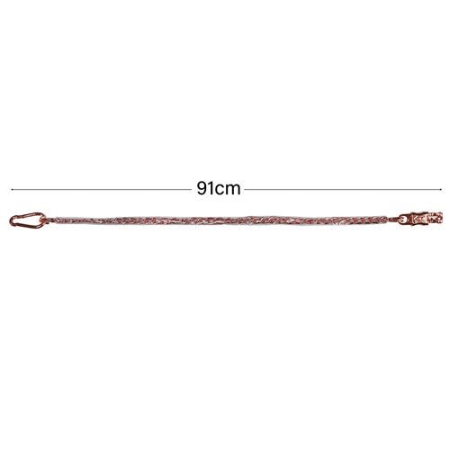 Safety Trailer Tie Rose Gold 91cm Plastic Covered - Aitken's Saddlery