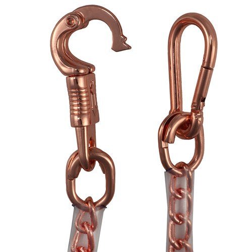 Safety Trailer Tie Rose Gold 91cm Plastic Covered - Aitken's Saddlery