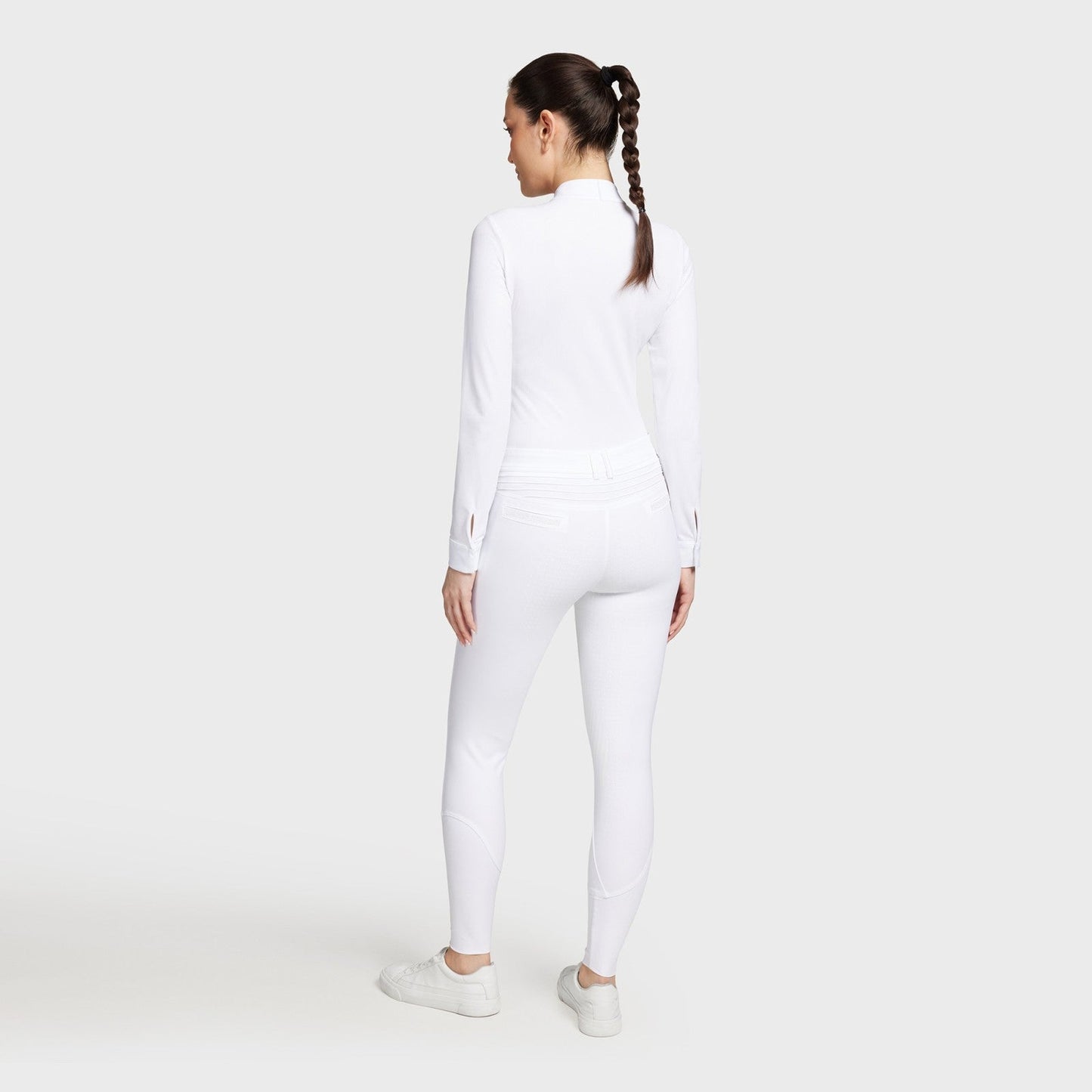 Samshield Dianne Silicone Full Seat Breeches White - Aitken's Saddlery