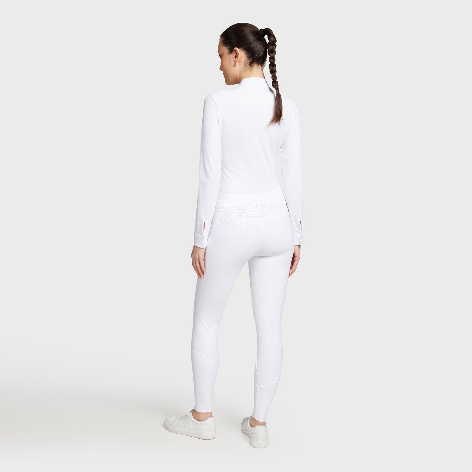Samshield Dianne Silicone Full Seat Breeches White - Aitken's Saddlery
