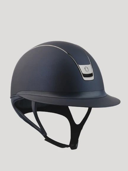 Samshield Miss Shield Dark Line V2 Helmet Navy with Black Blazon - Aitken's Saddlery