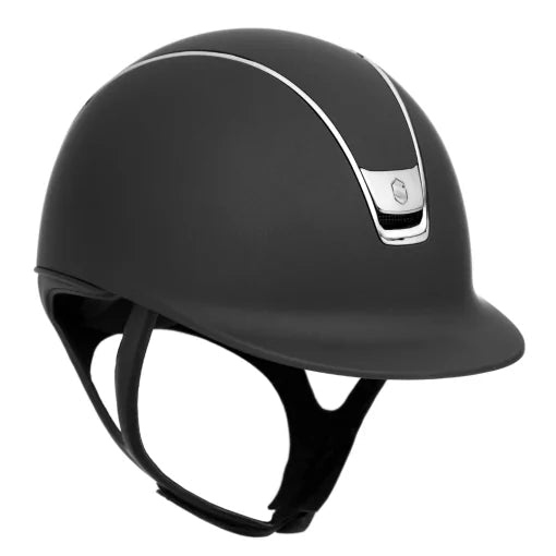 Samshield Miss Shield V2 Helmet Black with Black Chrome - Aitken's Saddlery