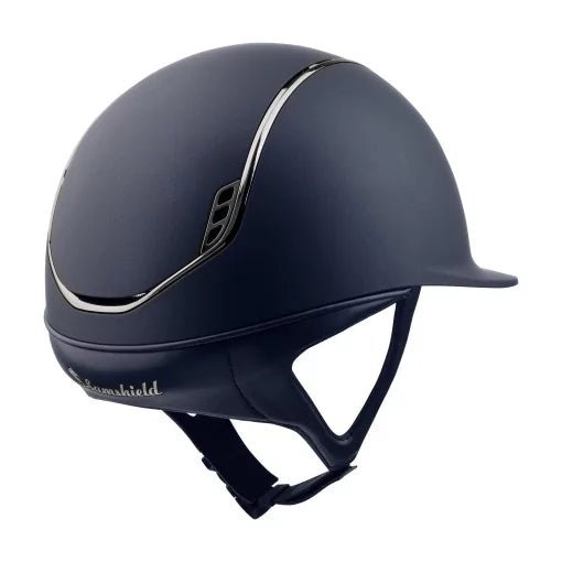 Samshield Shadowmatt V2 Helmet Navy with Black Chrome - Aitken's Saddlery