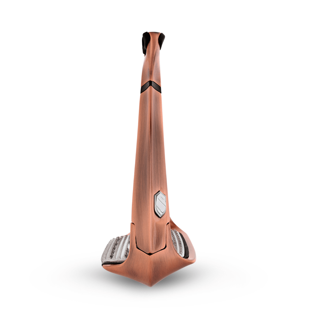 Samshield Shield'Rup Pink Gold Stirrups - Aitken's Saddlery
